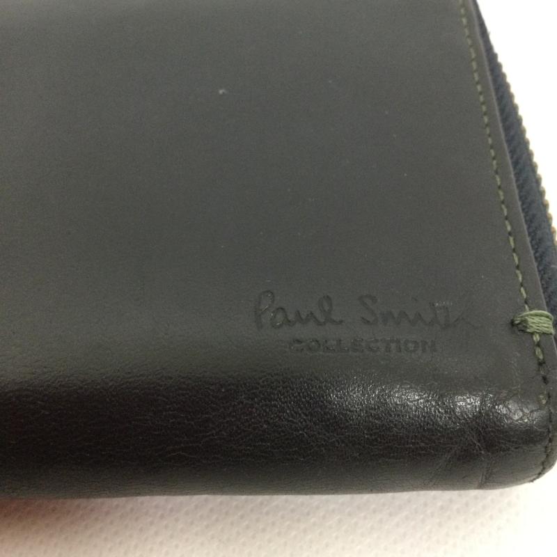ポールスミス Paul Smith 財布 長財布 paul smith 財布 ラウンドジップ　長財布 - 無地 黒 / ブラック / black メンズ USED 古着 中古 50167896