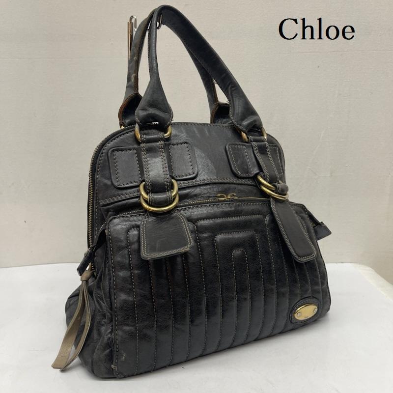 クロエ Chloe ハンドバッグ ハンドバッグ レザー ベイ ハンドバッグ - 黒 / ブラック / black レディース USED 古着 中古 50167898