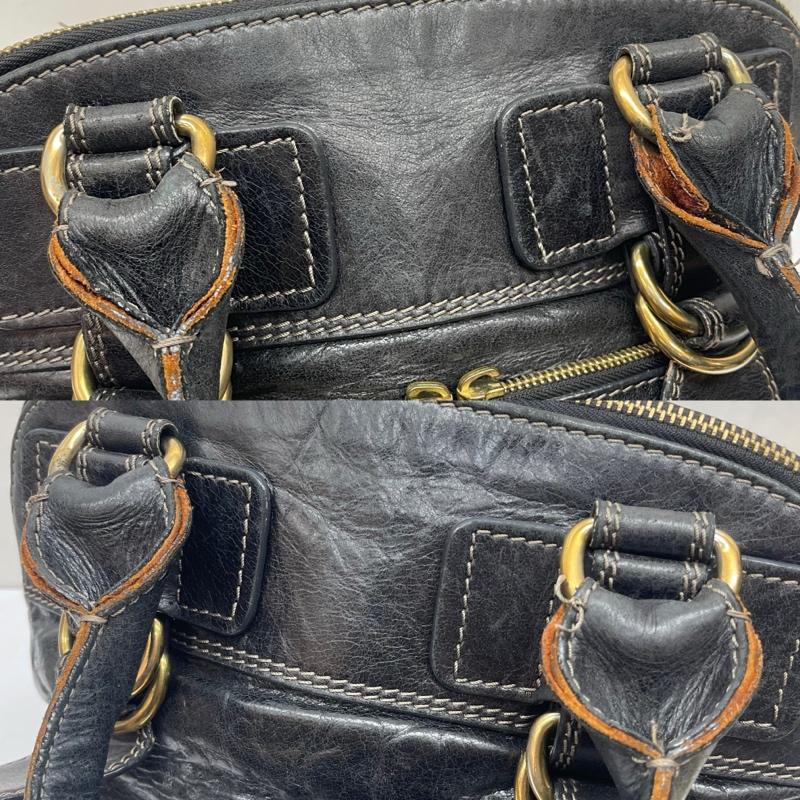 クロエ Chloe ハンドバッグ ハンドバッグ レザー ベイ ハンドバッグ - 黒 / ブラック / black レディース USED 古着 中古 50167898