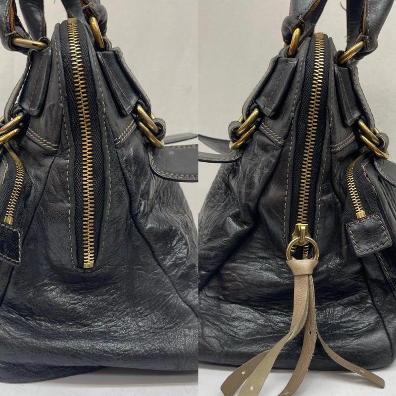 クロエ Chloe ハンドバッグ ハンドバッグ レザー ベイ ハンドバッグ - 黒 / ブラック / black レディース USED 古着 中古 50167898