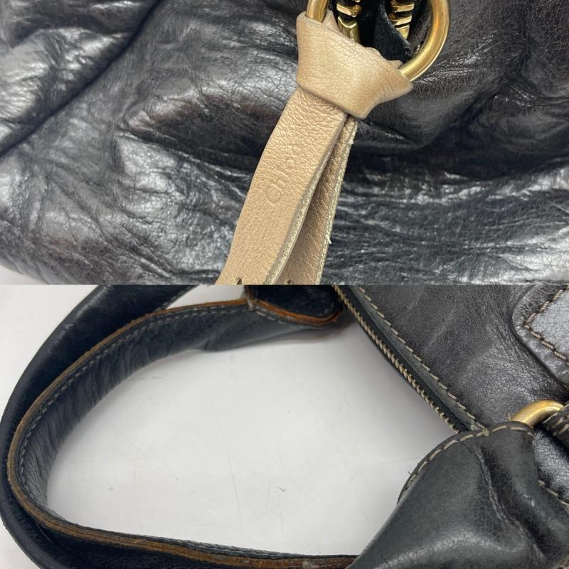 クロエ Chloe ハンドバッグ ハンドバッグ レザー ベイ ハンドバッグ - 黒 / ブラック / black レディース USED 古着 中古 50167898