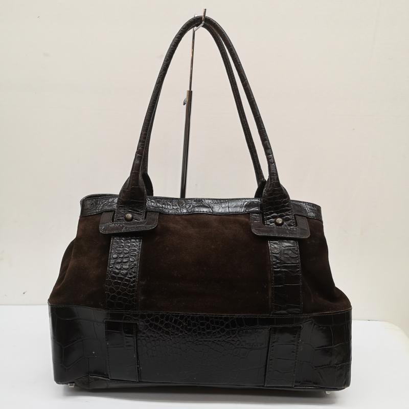 フルラ FURLA ハンドバッグ ハンドバッグ レザー 型押し スエード ハンドバッグ 肩掛け - 茶 / ブラウン / brown レディース USED 古着 中古 50167899