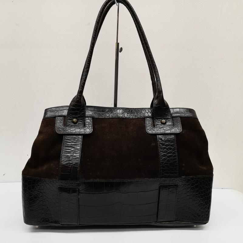 フルラ FURLA ハンドバッグ ハンドバッグ レザー 型押し スエード ハンドバッグ 肩掛け - 茶 / ブラウン / brown レディース USED 古着 中古 50167899