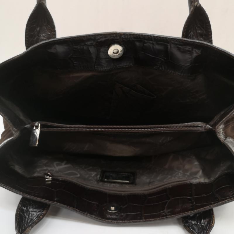フルラ FURLA ハンドバッグ ハンドバッグ レザー 型押し スエード ハンドバッグ 肩掛け - 茶 / ブラウン / brown レディース USED 古着 中古 50167899