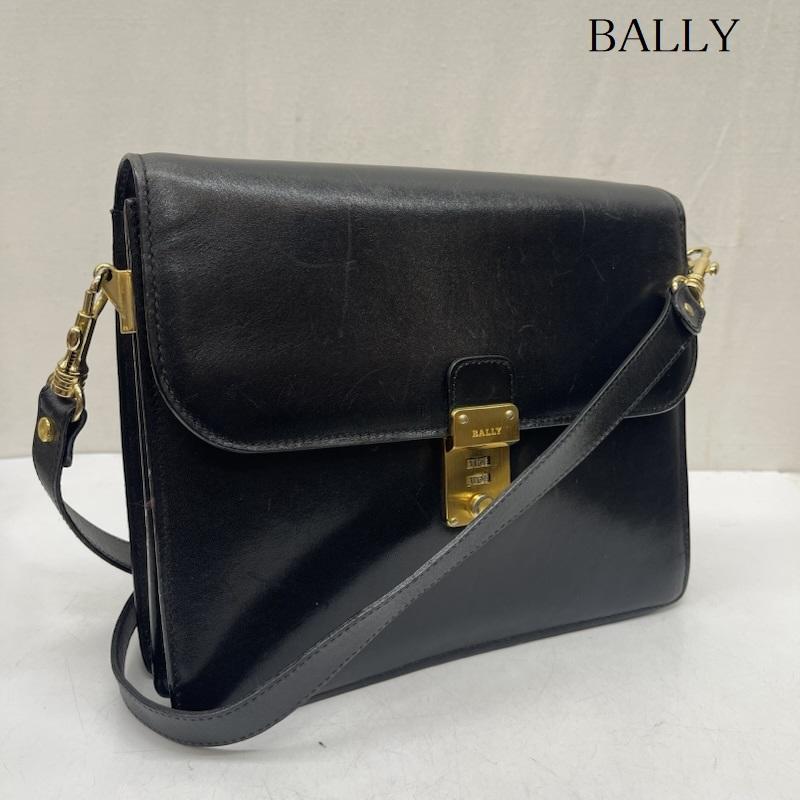 バリー BALLY ショルダーバッグ ショルダーバッグ 2way ショルダー セカンドバッグ ダイヤル式ロック オール レザー ゴールド 金具 - メンズ USED 古着 中古 50167901