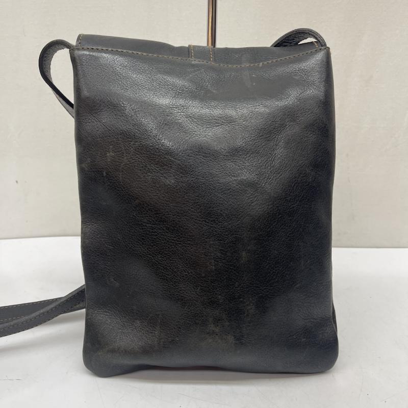 ローレンラルフローレン LAUREN RALPH LAUREN ショルダーバッグ ショルダーバッグ フラップ レザー ショルダーバッグ - 黒 / ブラック / black レディース USED 古着 中古 50167905