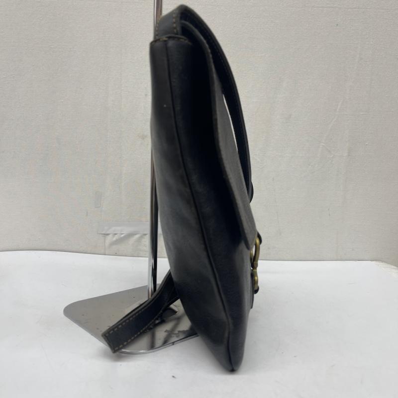 ローレンラルフローレン LAUREN RALPH LAUREN ショルダーバッグ ショルダーバッグ フラップ レザー ショルダーバッグ - 黒 / ブラック / black レディース USED 古着 中古 50167905