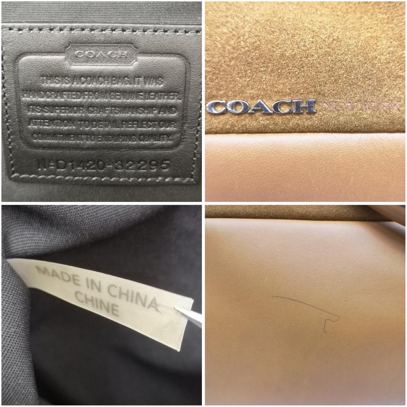 コーチ COACH ハンドバッグ ハンドバッグ D1420-32295 The Large Soft Borough Bag ザ ラージ ソフト ボロー バッグ レザー 2way キャメル / キャメル / レディース USED 古着 中古 50167907