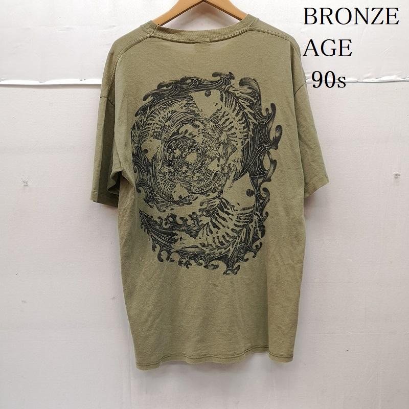 ヴィンテージ VINTAGE Tシャツ 半袖 90s BRONZE AGE ブロンズ エイジ Tシャツ カーキオリーブ / カーキオリーブ / メンズ USED 古着 中古 50167909