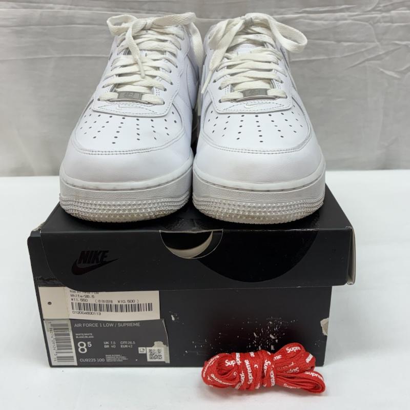 ナイキ NIKE スニーカー スニーカー SUPREME AIR FORCE 1 LOW CU9225-100 シュプリーム エアフォース 1 ローカット スニーカー 26.5cm メンズ USED 古着 中古 50167911