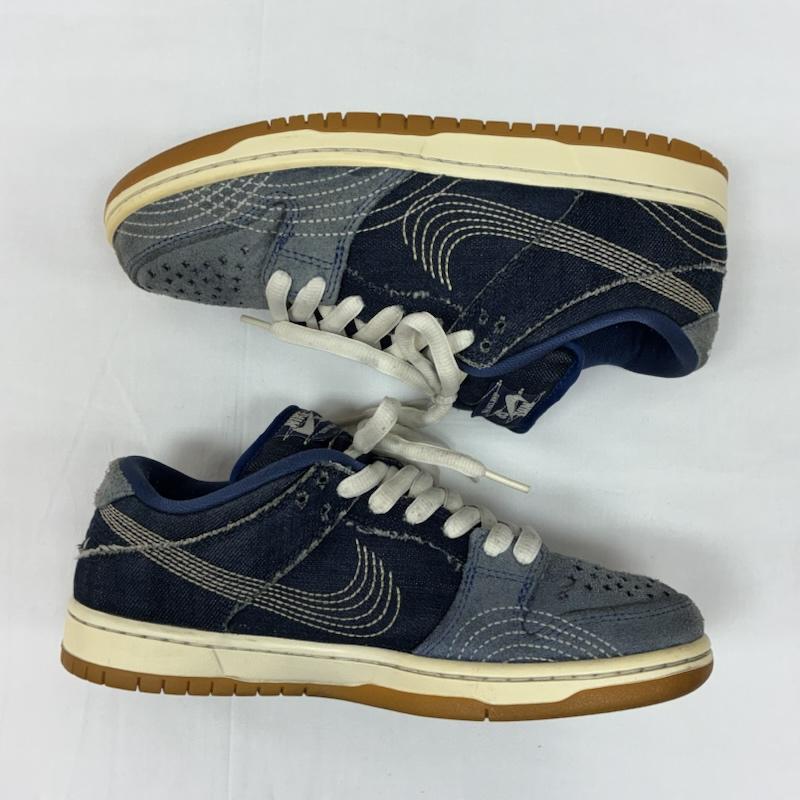 ナイキ NIKE スニーカー スニーカー SB DUNK LOW PRO PREMIUM Sashiko CV0316-400 ダンク ロー プロ プレミアム 刺し子 スニーカー 25.5cm メンズ USED 古着 中古 50167912