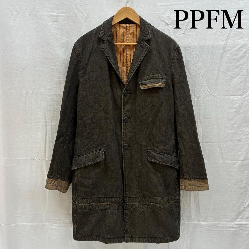 ピーピーエフエム PPFM ジャケット、上着 ジャンパー、ブルゾン 00s ARCHIVE ジップ ギミック 2WAY デニム ジャケット カバーオール M メンズ USED 古着 中古 50167913