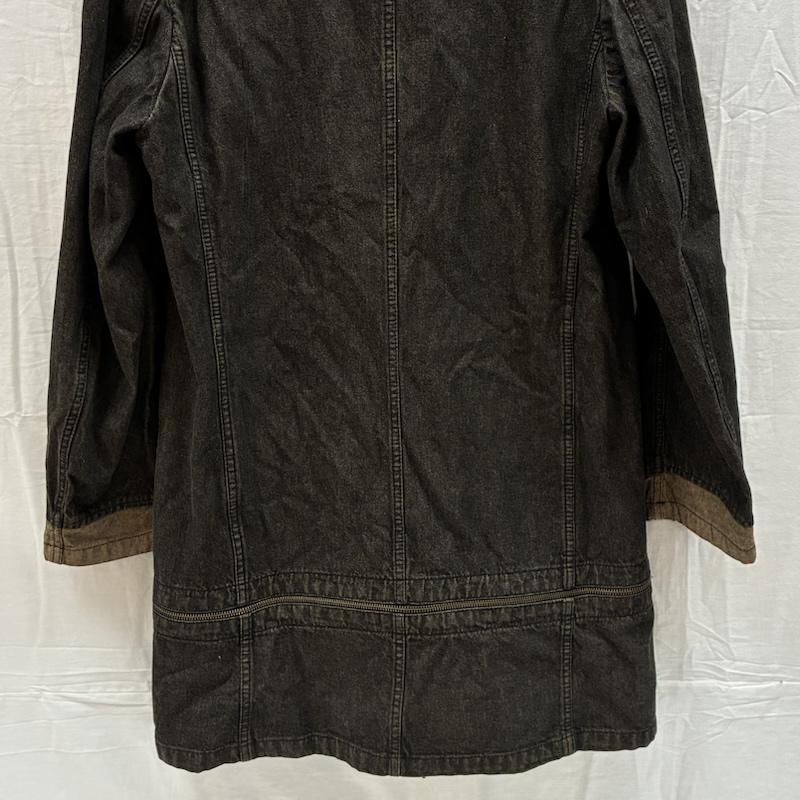 ピーピーエフエム PPFM ジャケット、上着 ジャンパー、ブルゾン 00s ARCHIVE ジップ ギミック 2WAY デニム ジャケット カバーオール M メンズ USED 古着 中古 50167913