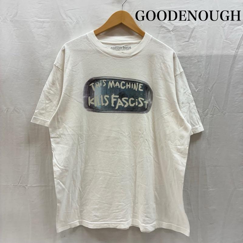 グッドイナフ GOODENOUGH Tシャツ 半袖 00s 2001 cotton base THIS MACHINE KILLS FASCISTS TEE クルーネック Tシャツ アーカイブ L メンズ USED 古着 中古 50167917