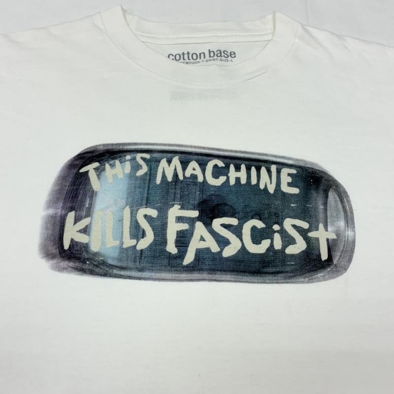 グッドイナフ GOODENOUGH Tシャツ 半袖 00s 2001 cotton base THIS MACHINE KILLS FASCISTS TEE クルーネック Tシャツ アーカイブ L メンズ USED 古着 中古 50167917