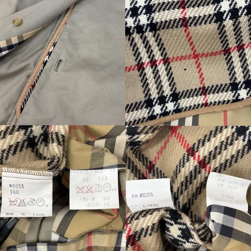 バーバリーズ BURBERRYS コート コート一般 90年代 ビンテージ ステンカラー コート ウールライナー付 90s VINTAGE - メンズ USED 古着 中古 50167925