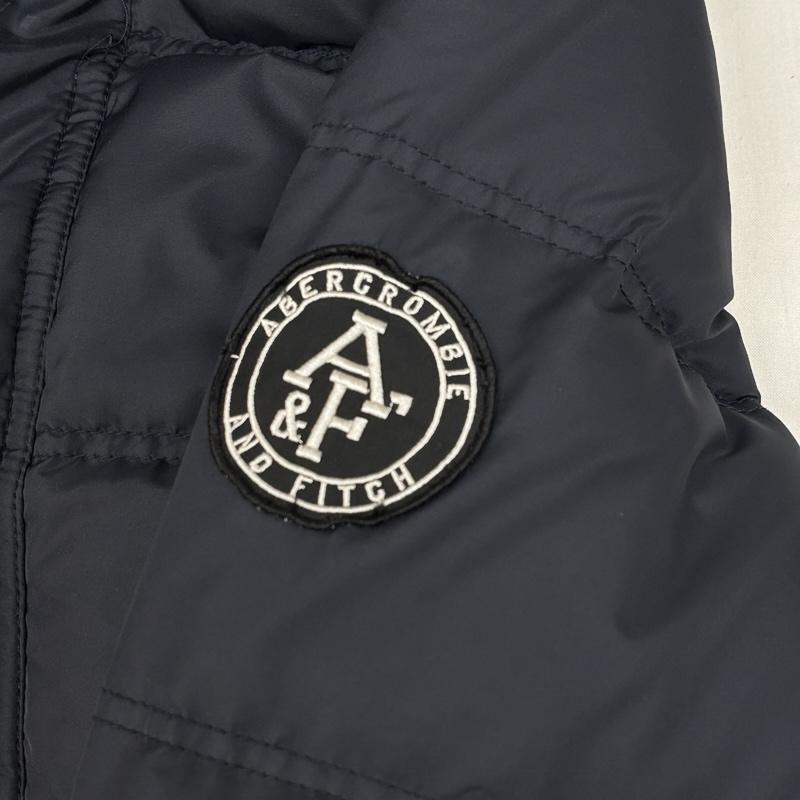 アバクロンビーアンドフィッチ ABERCROMBIE&FITCH ジャケット、上着 ダウンジャケット ダウン ジャケット スタンドカラー スクエアキルティング M 紺 / ネイビー / navy メンズ USED 古着 中古 50167930