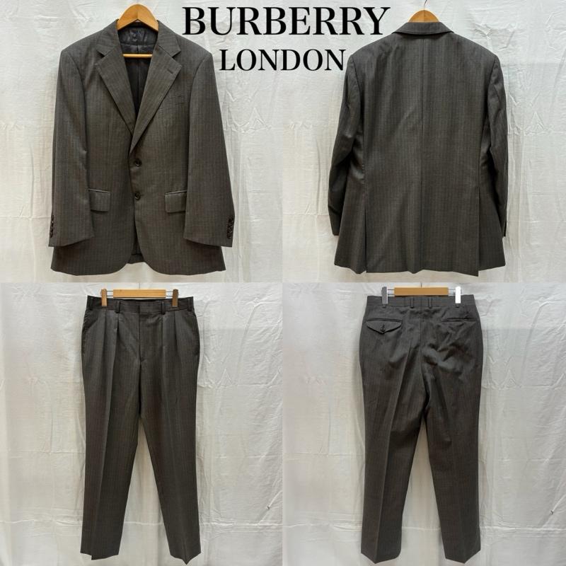 バーバリーロンドン Burberry London スーツ スーツ オールド ストライプ シングル 2B テーラード ジャケット 2タック スラックス セットアップ スーツ - メンズ USED 古着 中古 50167931