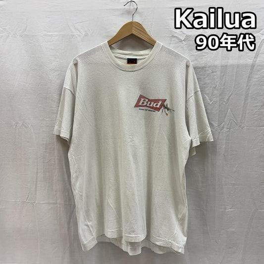 古着 USED Tシャツ 半袖 Kailua カイルア 90年代 ビンテージ Budweiser バドワイザー ビアー Tシャツ 90s VINTAGE XL メンズ USED 古着 中古 50167933