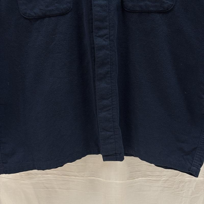 古着 USED シャツ、ブラウス 長袖 TEE19 ティーナインティーン 起毛コットン オープンカラー ボックス シャツ 長袖 XL 紺 / ネイビー / navy メンズ USED 古着 中古 50167934