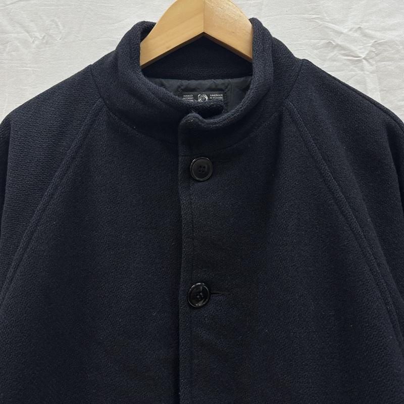 ジョンソン ウーレン ミルズ Johnson Woolen Mills ジャケット、上着 ジャンパー、ブルゾン ウール ジャケット スタンドカラー - 紺 / ネイビー / navy メンズ USED 古着 中古 50167936