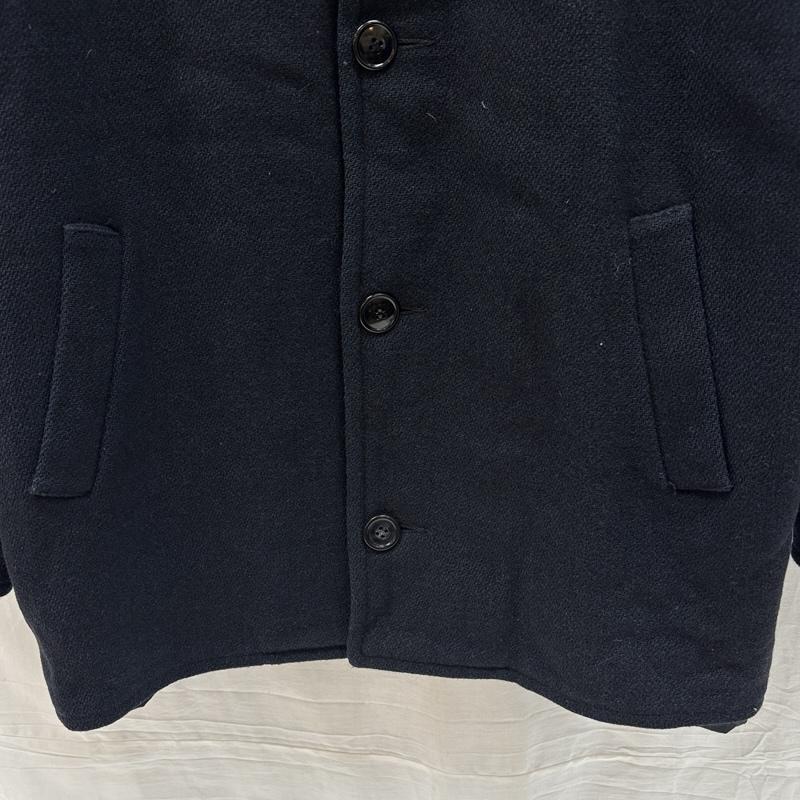 ジョンソン ウーレン ミルズ Johnson Woolen Mills ジャケット、上着 ジャンパー、ブルゾン ウール ジャケット スタンドカラー - 紺 / ネイビー / navy メンズ USED 古着 中古 50167936