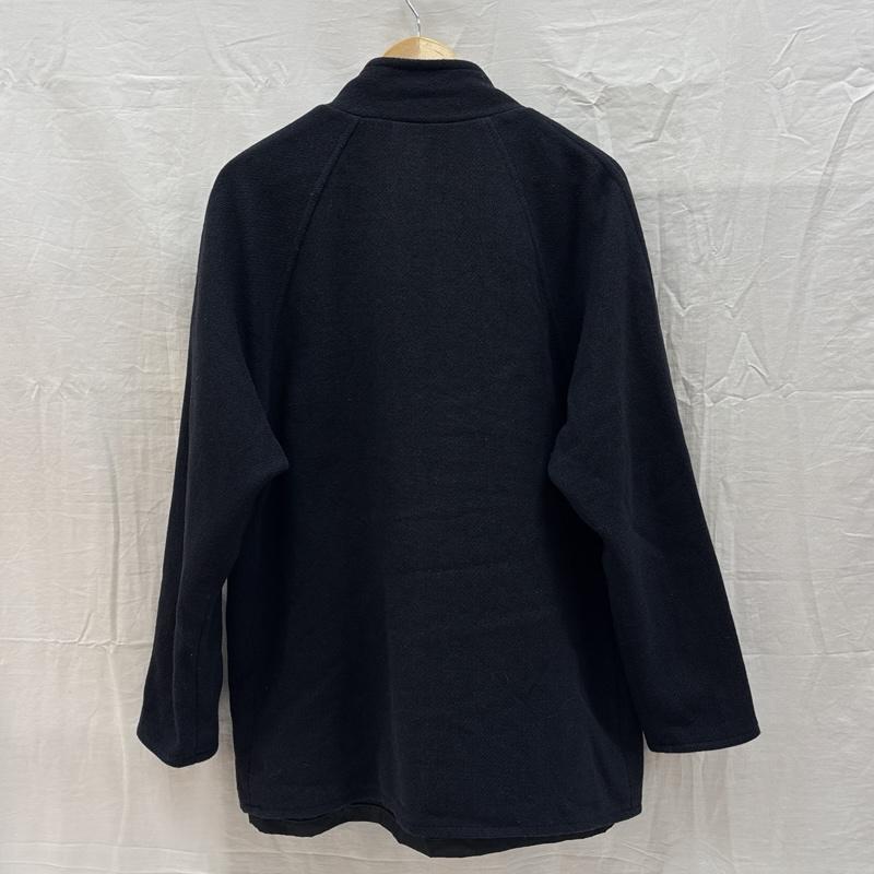 ジョンソン ウーレン ミルズ Johnson Woolen Mills ジャケット、上着 ジャンパー、ブルゾン ウール ジャケット スタンドカラー - 紺 / ネイビー / navy メンズ USED 古着 中古 50167936