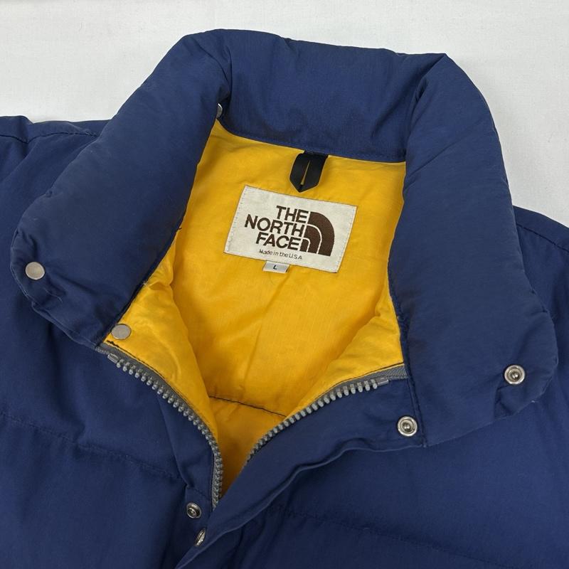 ザノースフェイス THE NORTH FACE ジャケット、上着 ダウンジャケット 80年代 ビンテージ USA製 茶タグ ダウン ジャケット 80s VINTAGE L 紺 / ネイビー / navy メンズ USED 古着 中古 50167937