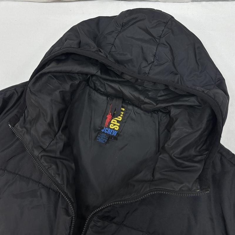 ジェイクルー J.CREW ジャケット、上着 ジャンパー、ブルゾン 90年代 ビンテージ ナイロン 中綿 フード ジャケット 90s VINTAGE L 黒 / ブラック / black メンズ USED 古着 中古 50167938