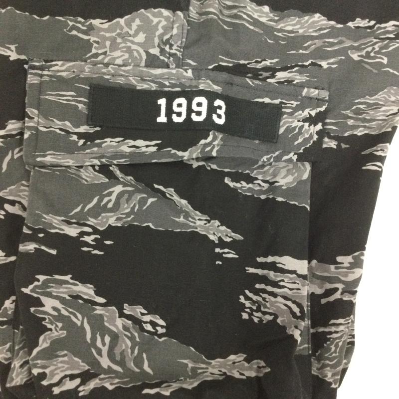 アベイシングエイプ A BATHING APE パンツ ワークパンツ、ペインターパンツ A BATHING APE タイガーカモ カーゴパンツ コットン カモフラ 001PTI701002F S カモフラージュ柄・迷彩 黒 / ブラック / black メンズ USED 古着 中古 50167942