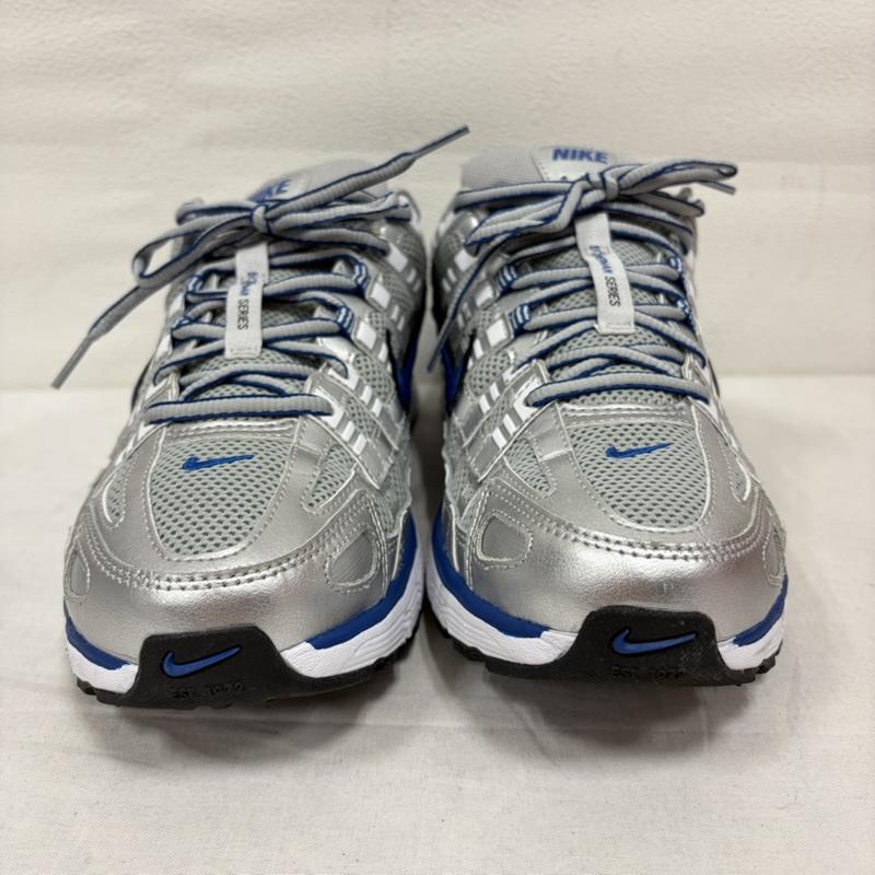 ナイキ NIKE スニーカー スニーカー P-6000 メタリック シルバー ローカット ロゴ メッシュ スニーカー 27.0cm ロゴ、文字 銀 / シルバー / silver color X 青 / ブルー / blue メンズ USED 古着 中古 50167945
