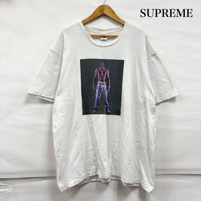 シュプリーム Supreme Tシャツ 半袖 2PAC グラフィックフォトプリント 半袖 Tシャツ XL プリント 白 / ホワイト / white X 黒 / ブラック / black メンズ USED 古着 中古 50167948
