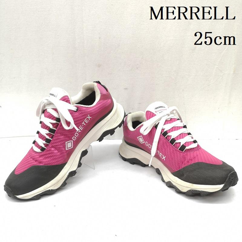 メレル MERRELL スニーカー スニーカー J067672 Moab Speed Storm モアブ スピードストーム Gore-Tex ハイキング シューズ 25.0cm 桃 / ピンク / pink レディース USED 古着 中古 50167952