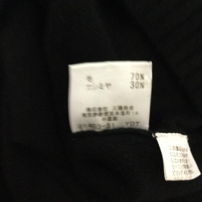 バーバリー・ブルーレーベル BURBERRY BLUE LABEL ニット、セーター 半袖 burberry blue label FBF61-573 ニット　ウール　カシミア　タートル M ワンポイント 黒 / ブラック / black レディース USED 古着 中古 50167953