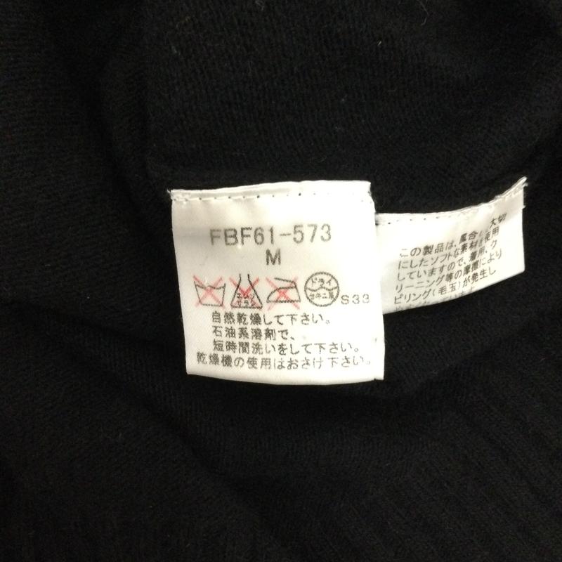 バーバリー・ブルーレーベル BURBERRY BLUE LABEL ニット、セーター 半袖 burberry blue label FBF61-573 ニット　ウール　カシミア　タートル M ワンポイント 黒 / ブラック / black レディース USED 古着 中古 50167953