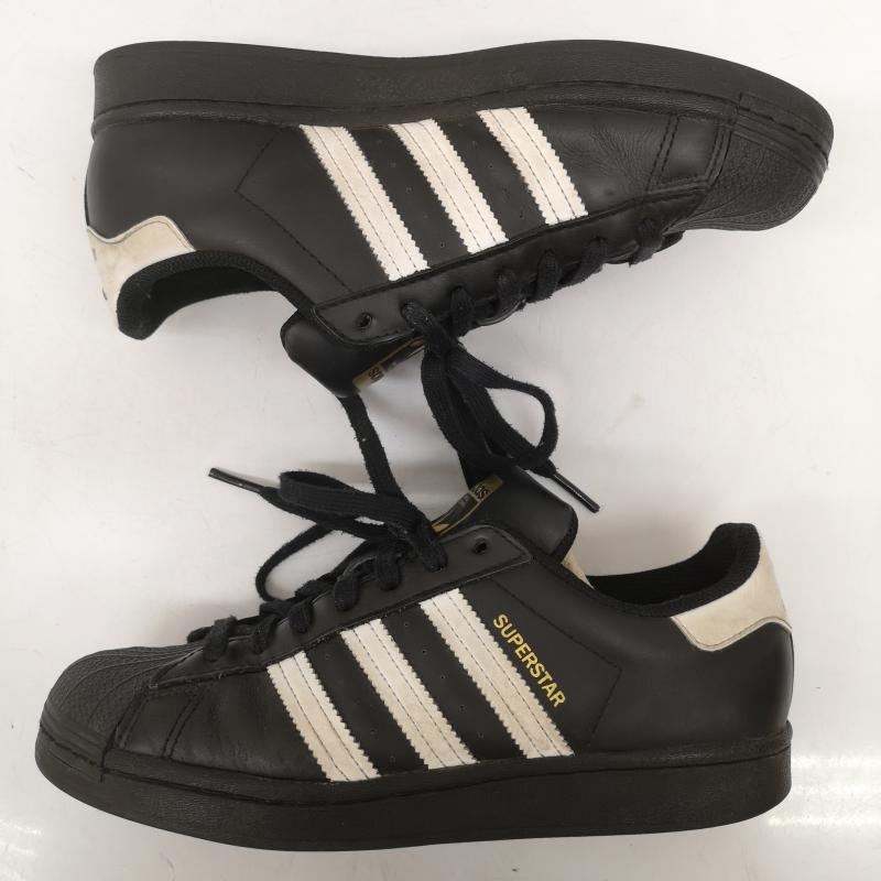 アディダス adidas スニーカー スニーカー EG4959 SUPERSTAR スーパースター 金ベロ シェルトゥ レザー スニーカー 25.5cm 黒 / ブラック / black メンズ USED 古着 中古 50167955