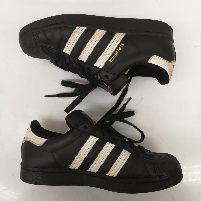 アディダス adidas スニーカー スニーカー EG4959 SUPERSTAR スーパースター 金ベロ シェルトゥ レザー スニーカー 25.5cm 黒 / ブラック / black メンズ USED 古着 中古 50167955