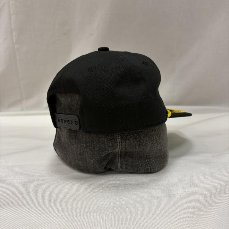 セントマイケル SAINT MICHAEL 帽子 キャップ CAP / EYE / BLACK アイ クレスト キャップ ブラック リーフ刺繍 ワッペン sm-hr1-0000-088 - 無地 X 刺繍 X ロゴ、文字 黒 / ブラック / black メンズ USED 古着 中古 50167961