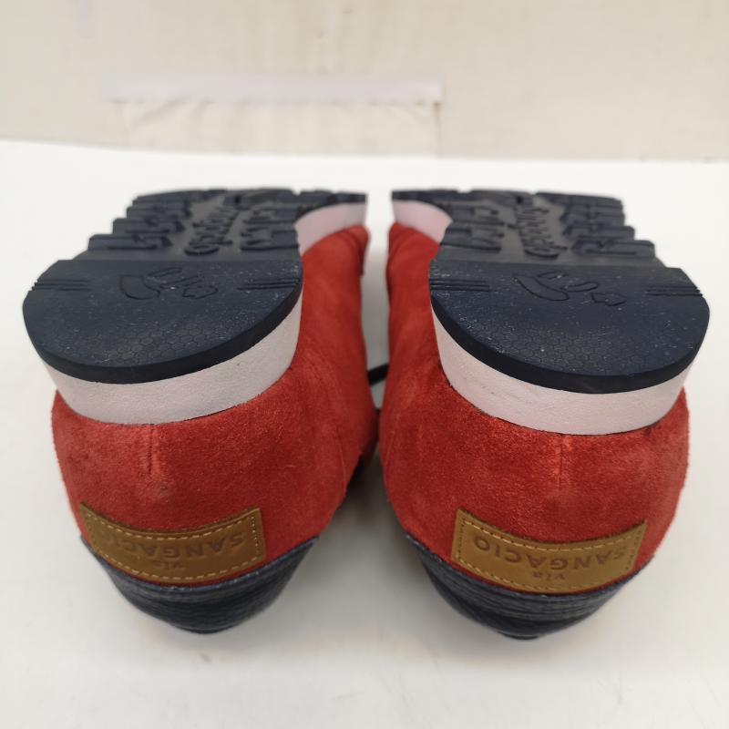 サンガチオ via SANGACIO スニーカー スニーカー サンガッチョ にゅ〜ず MOM カーマイン スエード レザー ローカット スニーカー 27.5cm 赤 / レッド / red メンズ USED 古着 中古 50167969