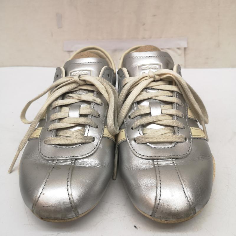 アディダス adidas スニーカー スニーカー JQ0593 アディダス オリジナルス トーキョ― レザー スニーカー 24.0cm 銀 / シルバー / silver color レディース USED 古着 中古 50167970