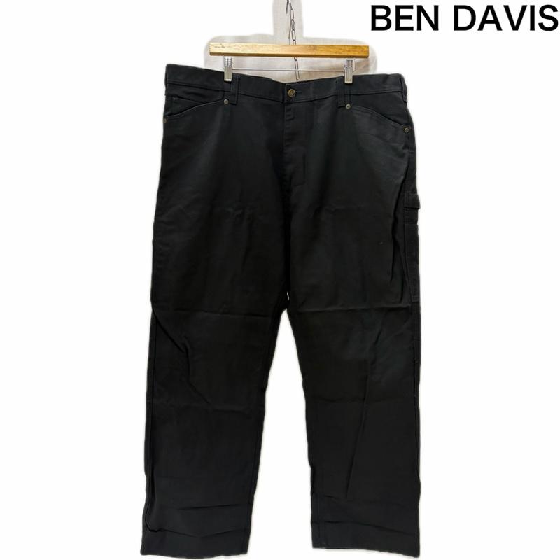 ベンデイビス BEN DAVIS パンツ ワークパンツ、ペインターパンツ ペインターパンツ black 42×32 ブラックチノパンツ 42 ロゴ、文字 黒 / ブラック / black メンズ USED 古着 中古 50167972