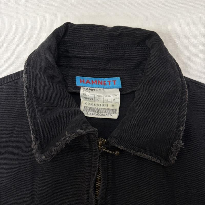 ハムネット HAMNETT ジャケット、上着 ジャケット、ブレザー 90s 00s ARCHIVE ミリタリージャケット black M カスタム M ロゴ、文字 黒 / ブラック / black メンズ USED 古着 中古 50167975