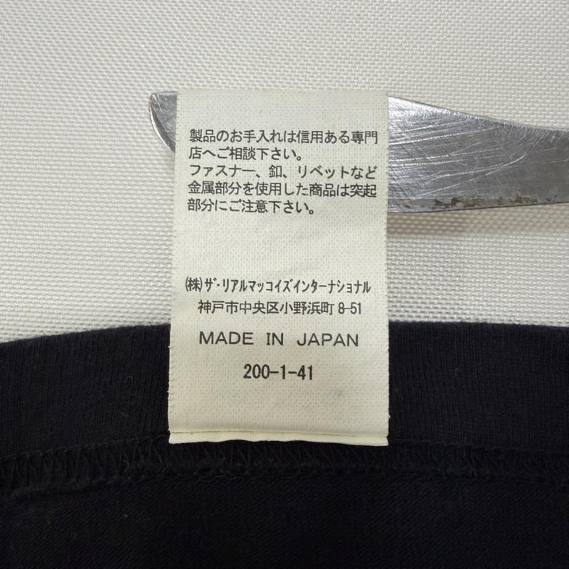 ブコ BUCO Tシャツ 長袖 L/S TEE RIDING TOGS black M M ロゴ、文字 黒 / ブラック / black X 白 / ホワイト / white メンズ USED 古着 中古 50167982