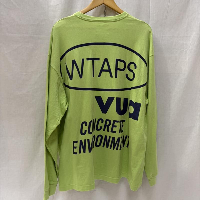 ダブルタップス WTAPS Tシャツ 長袖 241ATDT-CSM12 OBJ 01 / LS / COTTON. PRTC light green X03(L) 3 ロゴ、文字 薄緑 / ライトグリーン / メンズ USED 古着 中古 50167983