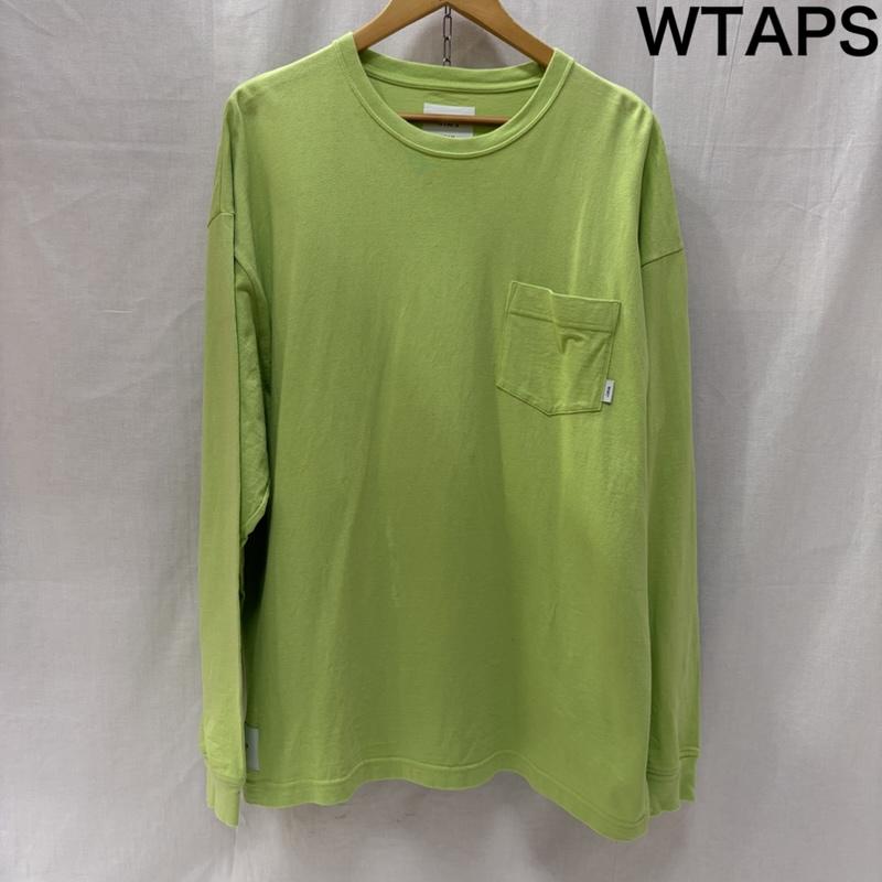 ダブルタップス WTAPS Tシャツ 長袖 241ATDT-CSM12 OBJ 01 / LS / COTTON. PRTC light green X03(L) 3 ロゴ、文字 薄緑 / ライトグリーン / メンズ USED 古着 中古 50167983