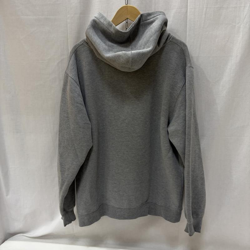 ステューシー STUSSY パーカー 長袖 90s USA製 OLD STUSSY ロゴプリント プルオーバーHOODIE gray L 紺タグ 裏起毛 L ロゴ、文字 X プリント 灰 / グレー / gray メンズ USED 古着 中古 50167987