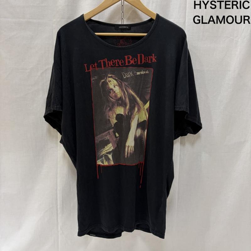ヒステリックグラマー HYSTERIC GLAMOUR Tシャツ 半袖 DARK CARNIVAL フォトプリントTシャツ ドルマンTシャツ black FREE FREE  黒 / ブラック / black レディース USED 古着 中古 50167989