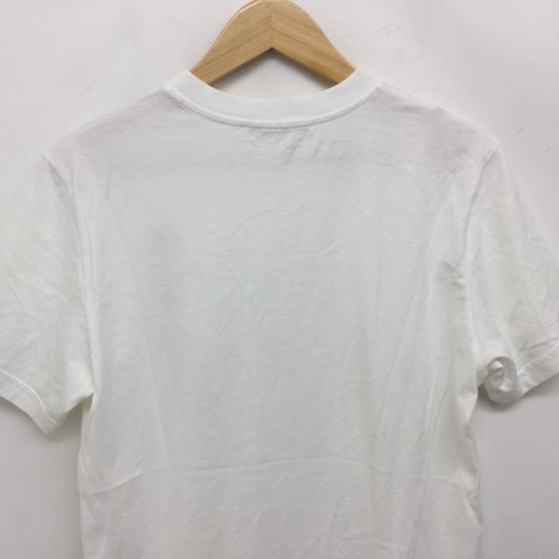 ジバンシィ GIVENCHY Tシャツ 半袖 ロゴ刺繍 SLIM FIT 半袖Tシャツ BM70LV3002 S ロゴ、文字 白 / ホワイト / white X 黒 / ブラック / black メンズ USED 古着 中古 50167990