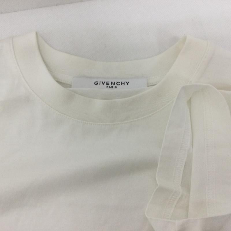 ジバンシィ GIVENCHY Tシャツ 半袖 ロゴ刺繍 SLIM FIT 半袖Tシャツ BM70LV3002 S ロゴ、文字 白 / ホワイト / white X 黒 / ブラック / black メンズ USED 古着 中古 50167990