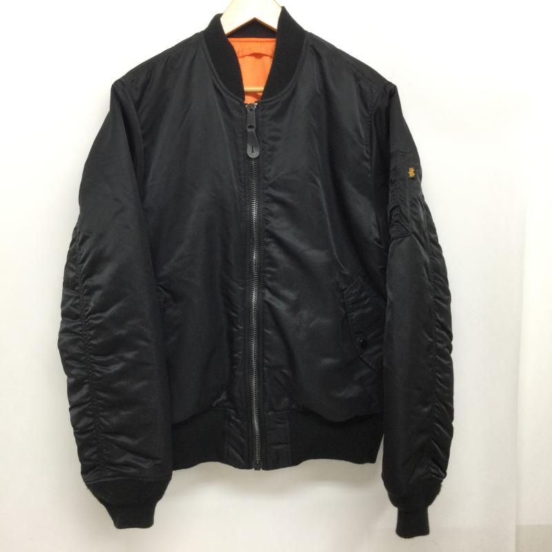 アルファ インダストリー Alpha Industries ジャケット、上着 フライトジャケット 20004-201 MA-1 フライトジャケット XL 無地 黒 / ブラック / black メンズ USED 古着 中古 50167992